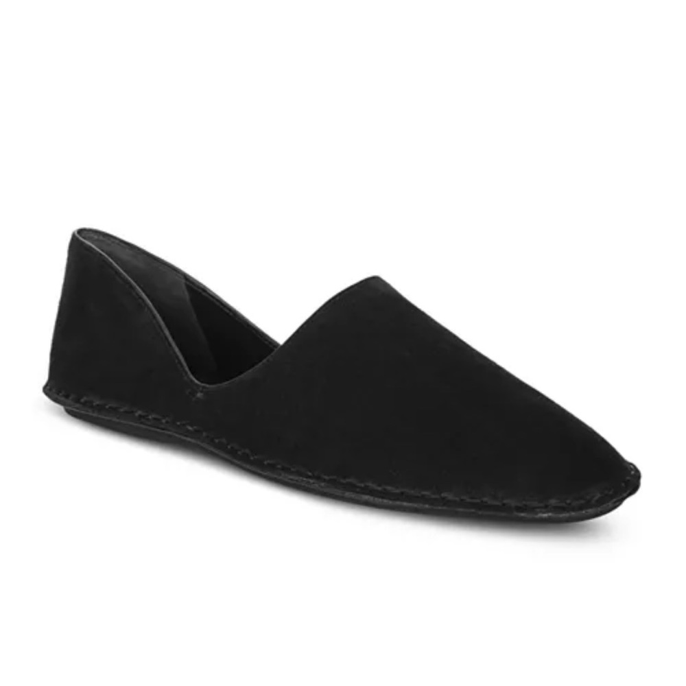 Vince Finola Almond Toe d'Orsay Suede Flats - Picture 2 of 13